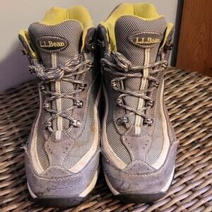 L.L. Bean Tek 2.5 Hiking Boots Womens 7 Wide Waterproof Primaloft Trail Gray